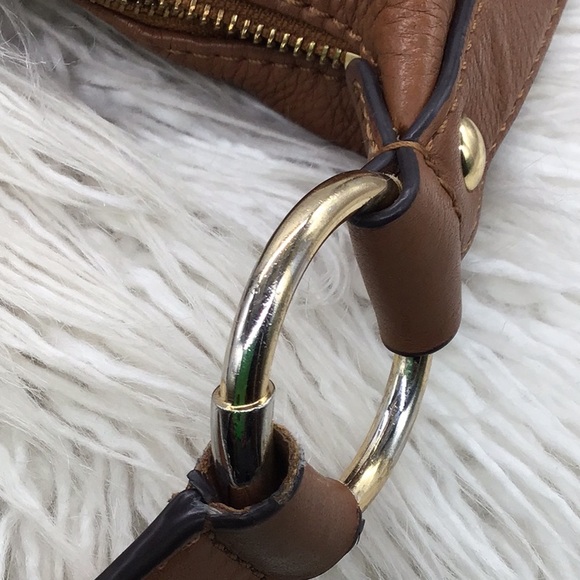 Michael Kors Brown Pebble Leather HOBO Shoulder Bag - Picture 11 of 16